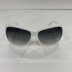 Bebe White Sunglasses Y2K